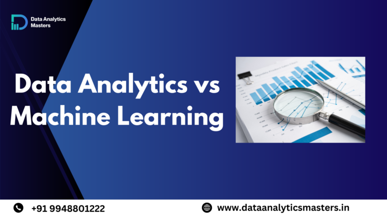 Data Analytics vs Machine Learning