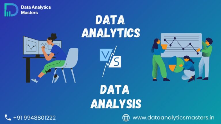 difference between data analytics and data analysis