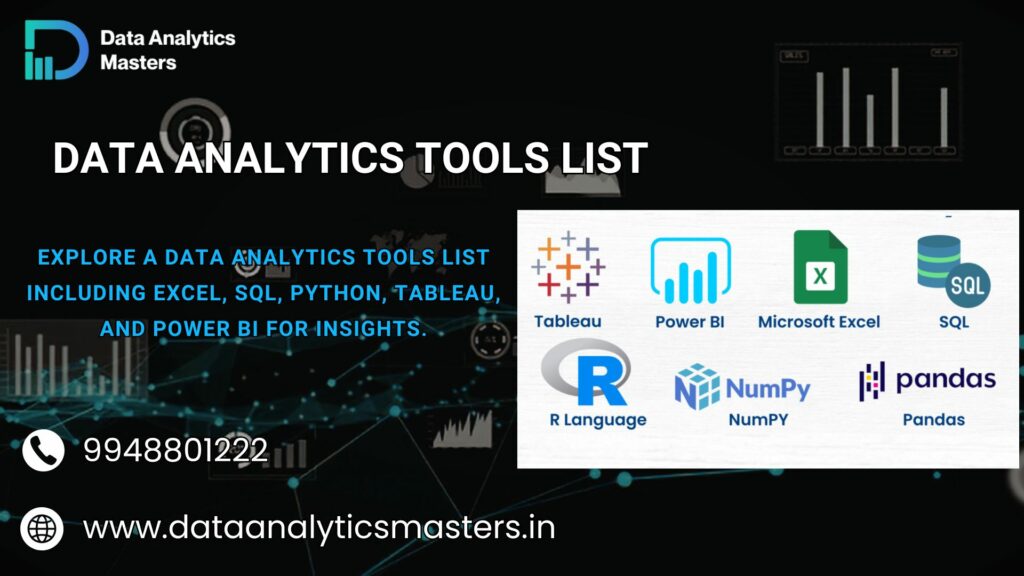 Data Analytics Tools List